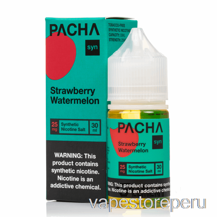 Vape Sin Nicotina Peru Fresa Sandía - Sales De Pachamama - 30ml 50mg